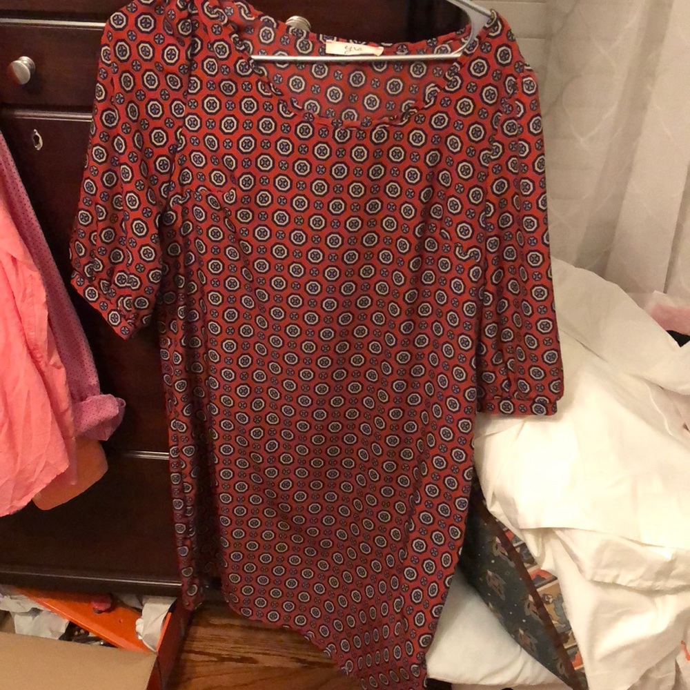 Burnt orange dress